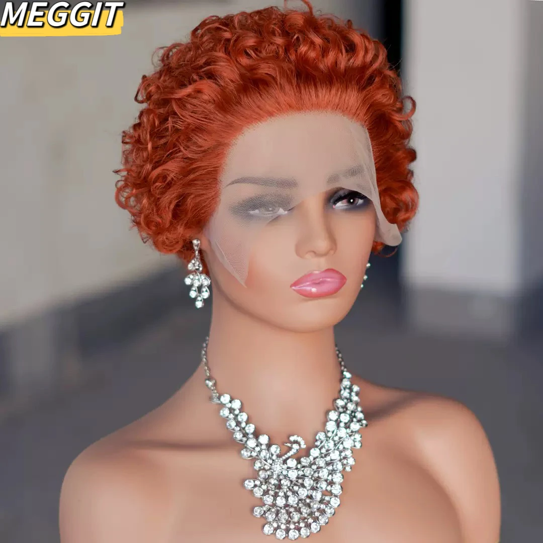 Meggit 350.t/350 Short Curly Lace Front Human Hair Wigs 13X1 Pixie Cut Short Curly Human Hair Wigs for Women Human Hair
Meggit 350.t/350 Short Curly Lace Front Human Hair Wigs 13X1 Pixie Cut Short Curly Human Hair Wigs for Women Human Hair