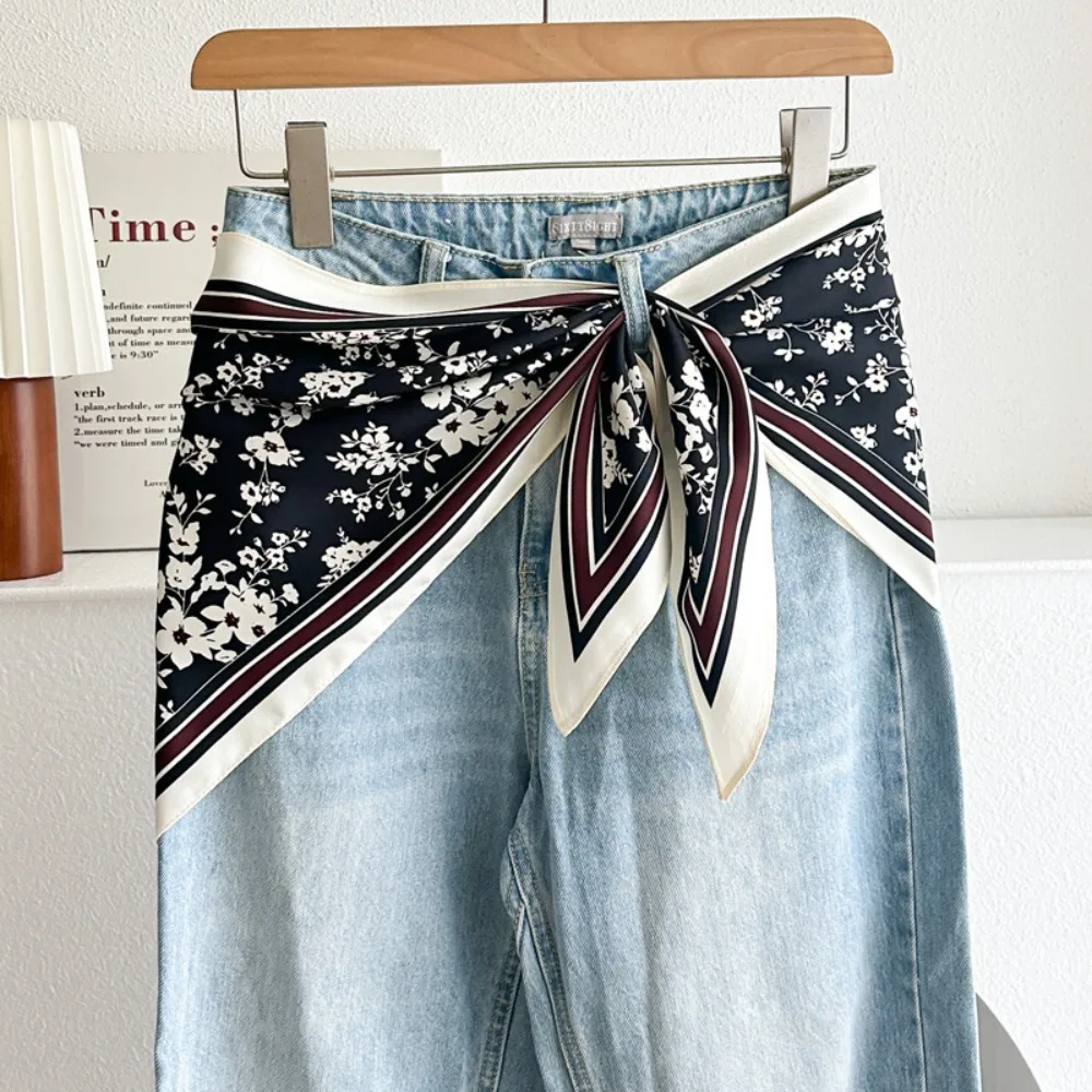 Retro Satin Silk Scarf Ethnic Style Literary Style Waist Triangle Scarf Belt Versatile Accessory Shirt Extender Shirt Extension
Retro Satin Silk Scarf Ethnic Style Literary Style Waist Triangle Scarf Belt Versatile Accessory Shirt Extender Shirt Extension