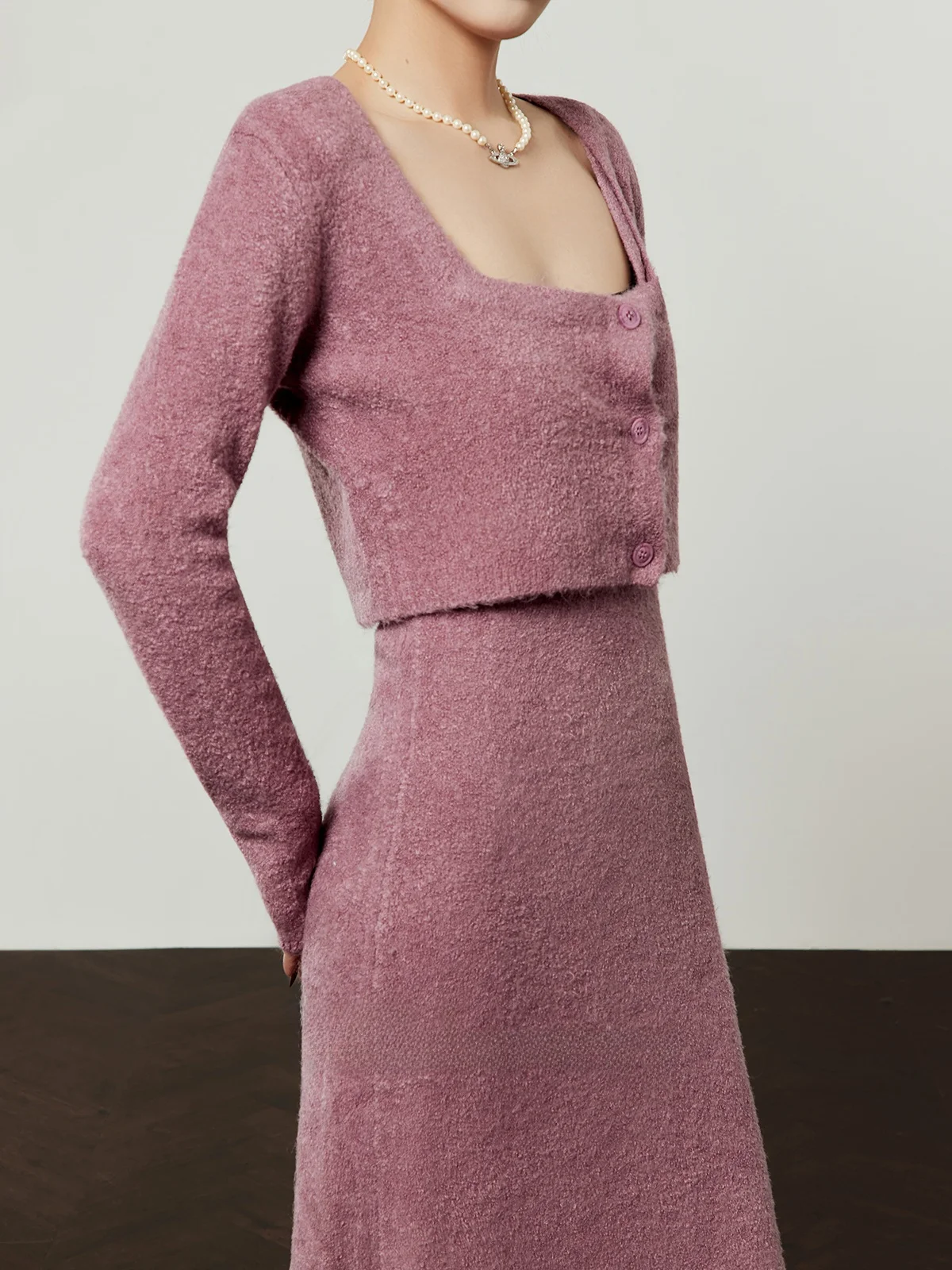 Ele Purple Knitted Set for Women Commute Casual Slimming Design Spring 2026 New Arrival Comfortable Long Sve Sweater
Ele Purple Knitted Set for Women Commute Casual Slimming Design Spring 2026 New Arrival Comfortable Long Sve Sweater