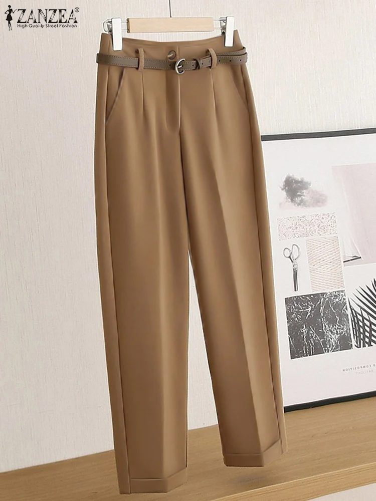 Women Long Trousers ZANZEA Elegant Summer Fromal Pants 2025 Pockets Casual Solid Color Straight Pants High Waist OL Pantalons
Women Long Trousers ZANZEA Elegant Summer Fromal Pants 2025 Pockets Casual Solid Color Straight Pants High Waist OL Pantalons