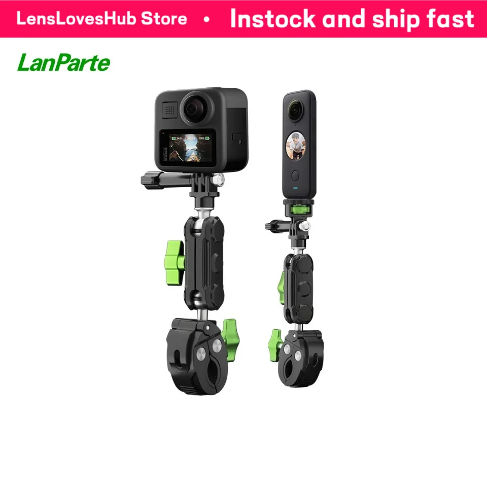 Lanparte Universl Adjustable Action Camera Holder Crab Clamp for Riding for Bicycle Motorcyle for Insta 360 for GoPro Hero 11
Lanparte Universl Adjustable Action Camera Holder Crab Clamp for Riding for Bicycle Motorcyle for Insta 360 for GoPro Hero 11