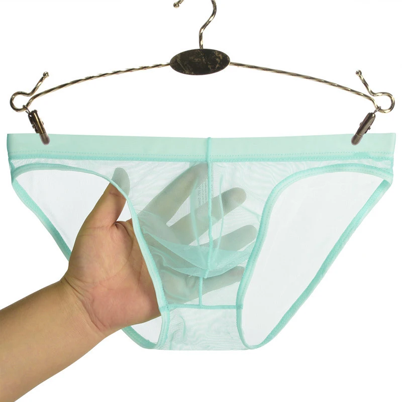 1Pc Sexy Men's Ice Silk Panties Ultra Thin See Through Underwear Soft Breathable Mesh Underpants Solid Color Low Waist Briefs
1Pc Sexy Men's Ice Silk Panties Ultra Thin See Through Underwear Soft Breathable Mesh Underpants Solid Color Low Waist Briefs