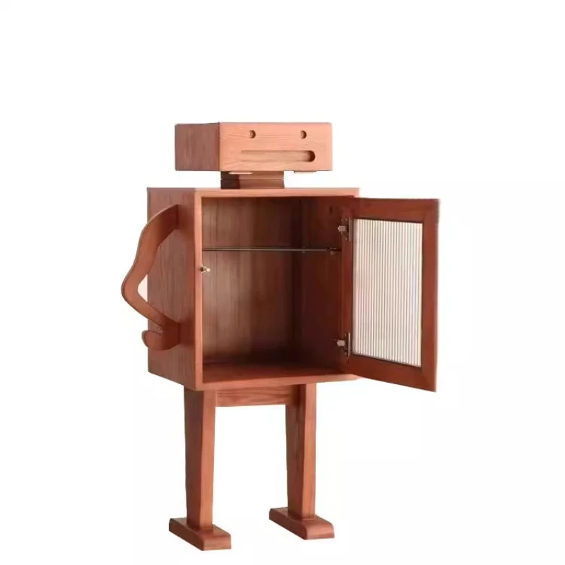 Retro solid wood robot side cabinet home bedroom creative side cabinet chest simple American homestay locker ins
Retro solid wood robot side cabinet home bedroom creative side cabinet chest simple American homestay locker ins