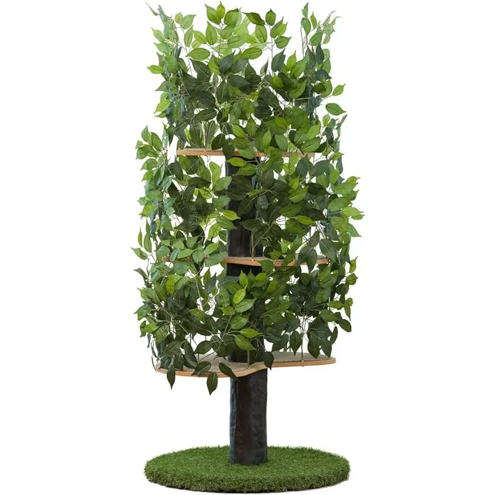 Cat Tree, Pets with Leaves Made in House & Activity Tree, Multi-Level Condo for Indoor,Cat Tree
Cat Tree, Pets with Leaves Made in House & Activity Tree, Multi-Level Condo for Indoor,Cat Tree