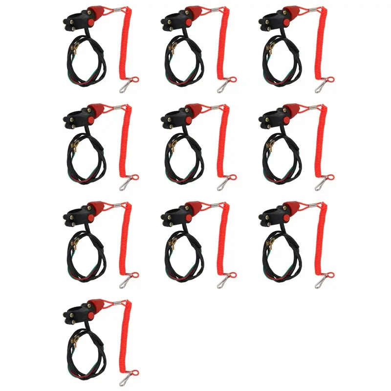 10X Emergency Stop Switch Tether Lanyard Emergency Kill Stop Engine Switch Push Button-A74F
10X Emergency Stop Switch Tether Lanyard Emergency Kill Stop Engine Switch Push Button-A74F