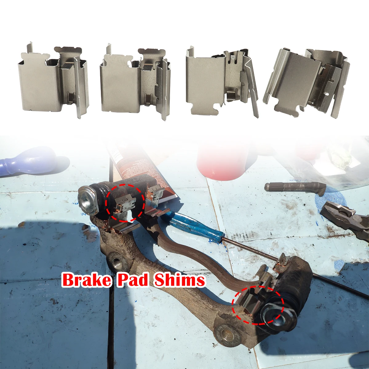 8Pcs For Fiat STILO SIENA QUBO PUNTO PANDA PALIO Car Brake Pad Fitting Shoe Hardware Shims Anti-loose Repair Kit Accessories
8Pcs For Fiat STILO SIENA QUBO PUNTO PANDA PALIO Car Brake Pad Fitting Shoe Hardware Shims Anti-loose Repair Kit Accessories