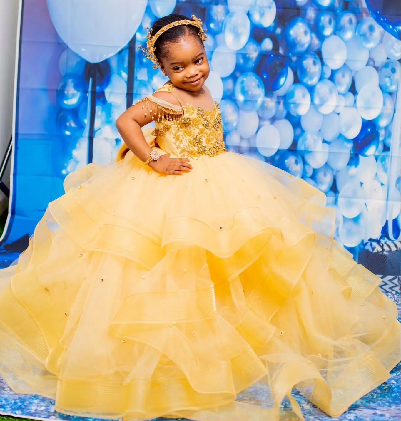 Yellow Princess Flower Girl Dresses Customized Kids Baby Girl Party Dress for Wedding First Birthday Gowns
Yellow Princess Flower Girl Dresses Customized Kids Baby Girl Party Dress for Wedding First Birthday Gowns
