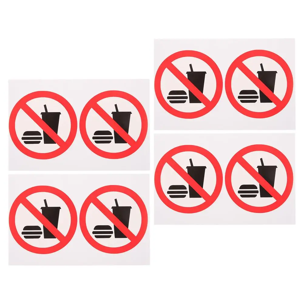 4 Pcs Stickers No Eating or Drinking Food Drinks Simple Restriction Notice Clean Environment Sign Office
4 Pcs Stickers No Eating or Drinking Food Drinks Simple Restriction Notice Clean Environment Sign Office