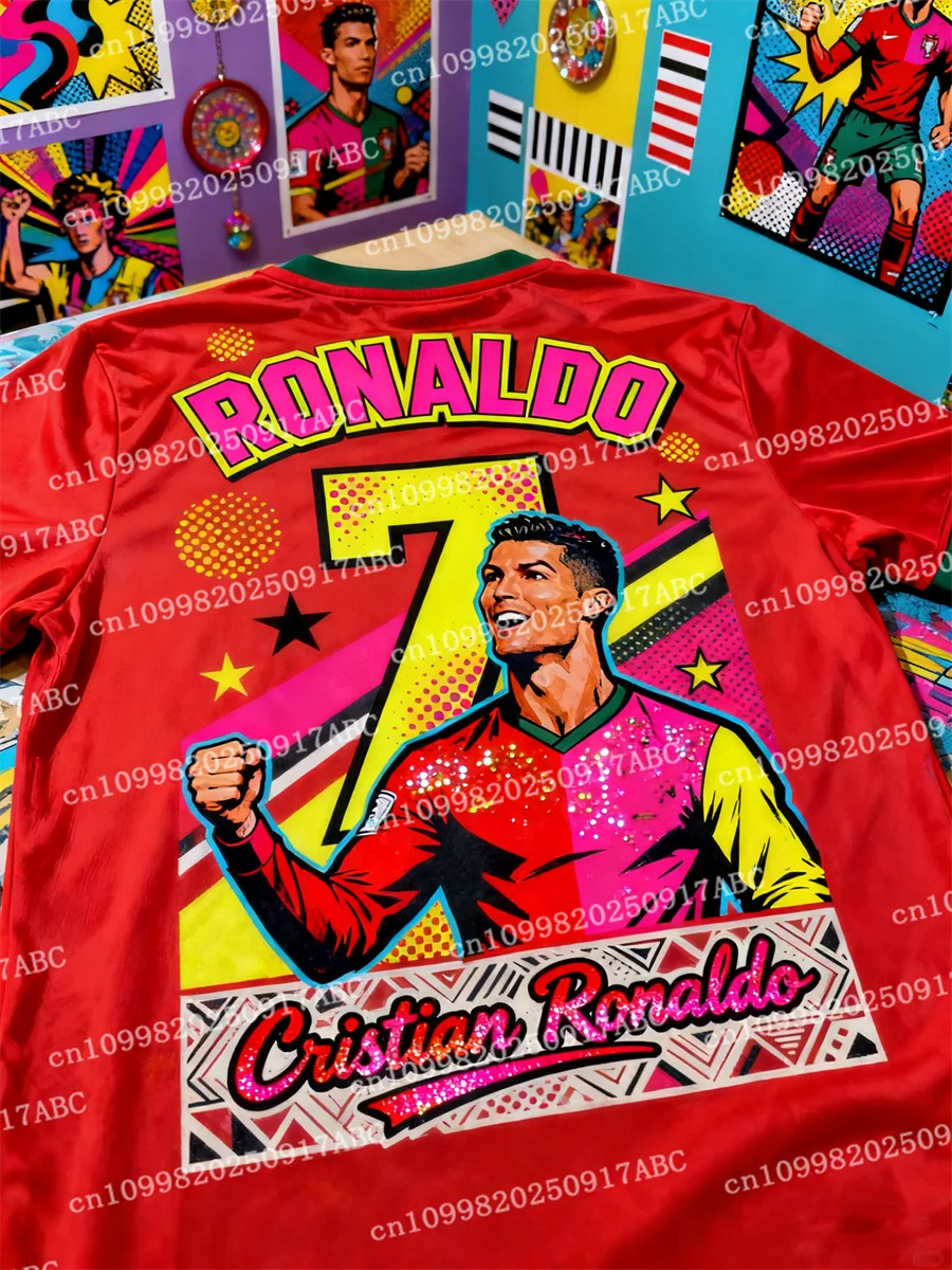 Summer Men Football Jersey Printed Women Short Sleeve Top New Hot Ronaldo Jersey Boys Girls Training Kid Sports Breathable
Summer Men Football Jersey Printed Women Short Sleeve Top New Hot Ronaldo Jersey Boys Girls Training Kid Sports Breathable