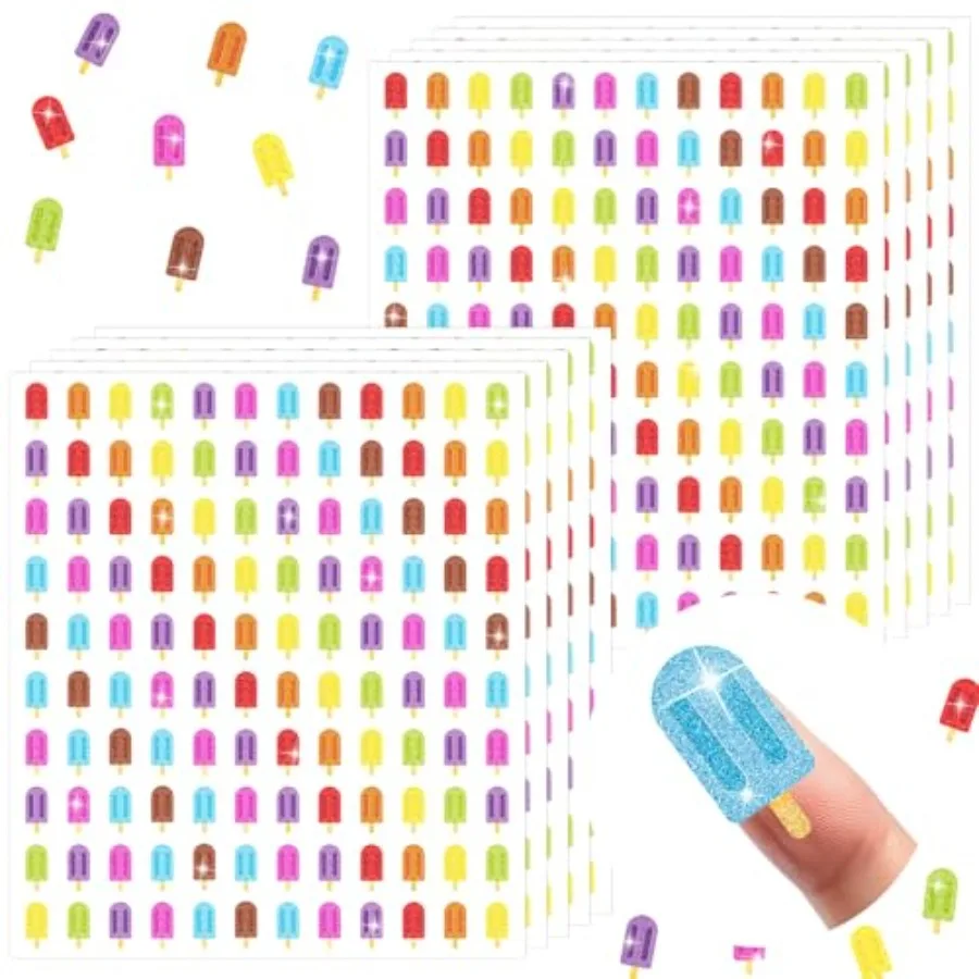 1200Pcs Mini Stickers Holographic Summer sicle Self Adhesive Stickers Lolly Sparkly Label Decals for Craft Scrapbook Envelope R
1200Pcs Mini Stickers Holographic Summer sicle Self Adhesive Stickers Lolly Sparkly Label Decals for Craft Scrapbook Envelope R