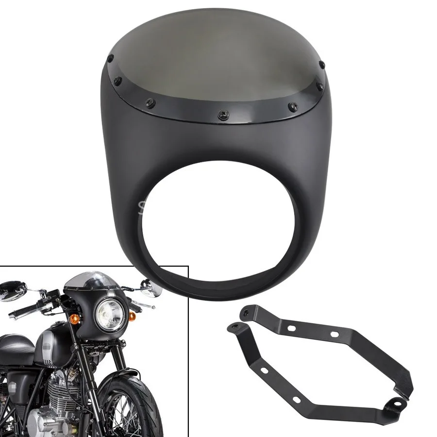 Универсальная 7-дюймовая круглая передняя фара для мотоцикла Cafe Racer, обтекатель, лобовое стекло, аксессуары из АБС-пластика
Универсальная 7-дюймовая круглая передняя фара для мотоцикла Cafe Racer, обтекатель, лобовое стекло, аксессуары из АБС-пластика