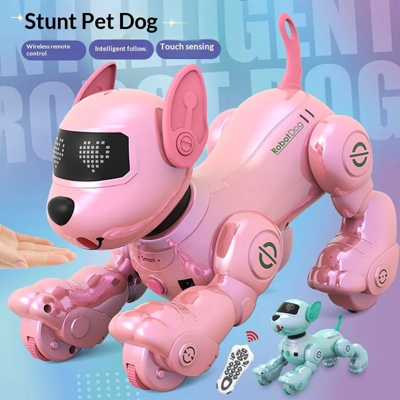 New 2.4G RC Stunt Robot Dog Programmable Electric Dancing Pet Interactive Kids Toy with Sound & Light
New 2.4G RC Stunt Robot Dog Programmable Electric Dancing Pet Interactive Kids Toy with Sound & Light