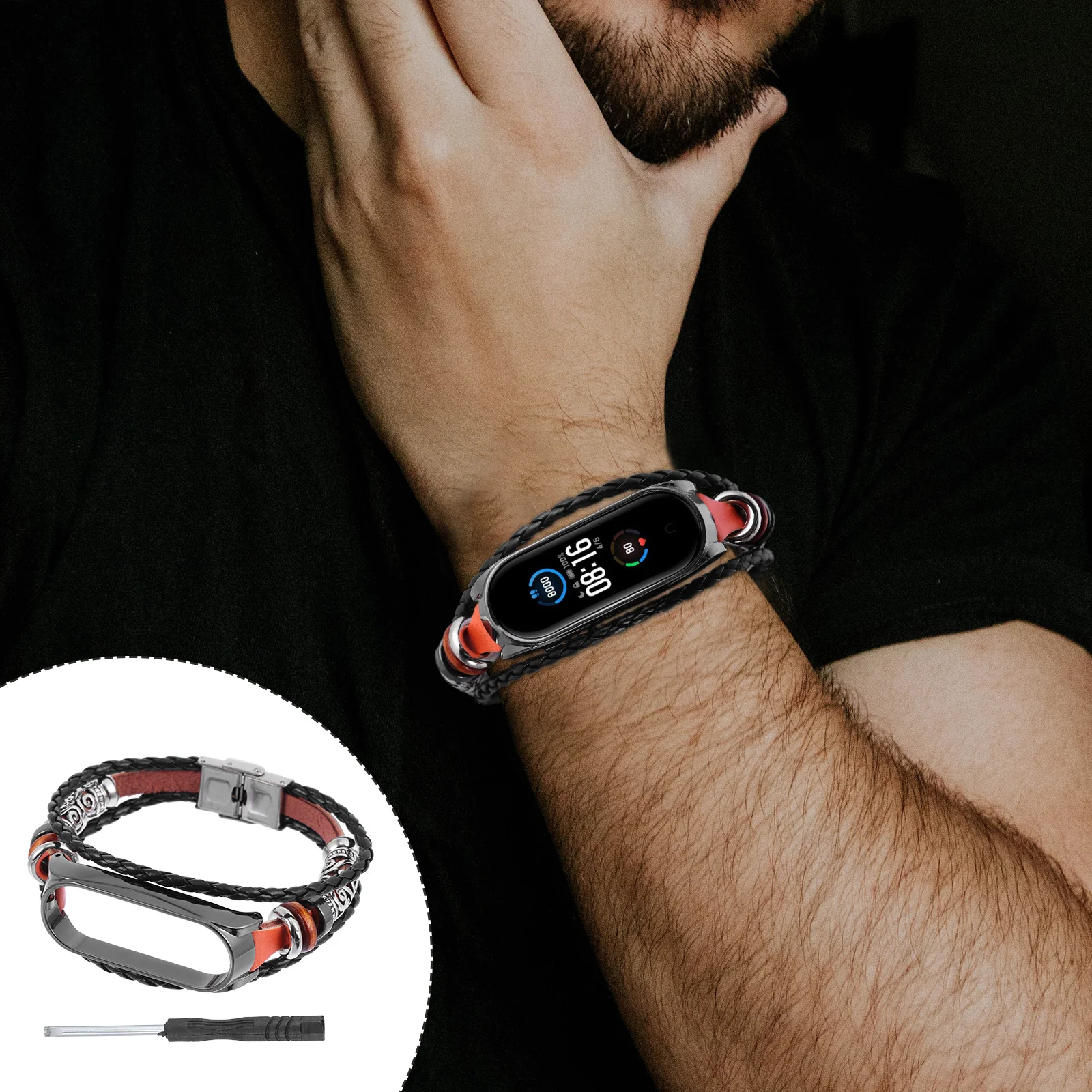 Metal Beaded Wristband Fitnessuhr Armband Uhrenarmband Smartwatch Mi Weboprik Retro Perlen Gewebtes
Metal Beaded Wristband Fitnessuhr Armband Uhrenarmband Smartwatch Mi Weboprik Retro Perlen Gewebtes