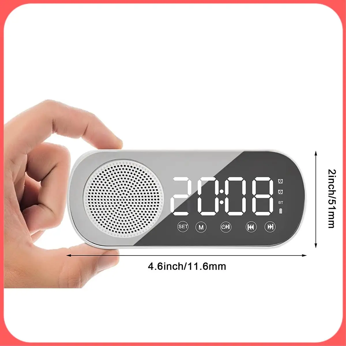 X12A-LED цифровой будильник с FM-радио и Bluetooth-динамиком, 3-уровневый режим яркости и измерения уровня, часы с повтором для декора
X12A-LED цифровой будильник с FM-радио и Bluetooth-динамиком, 3-уровневый режим яркости и измерения уровня, часы с повтором для декора
