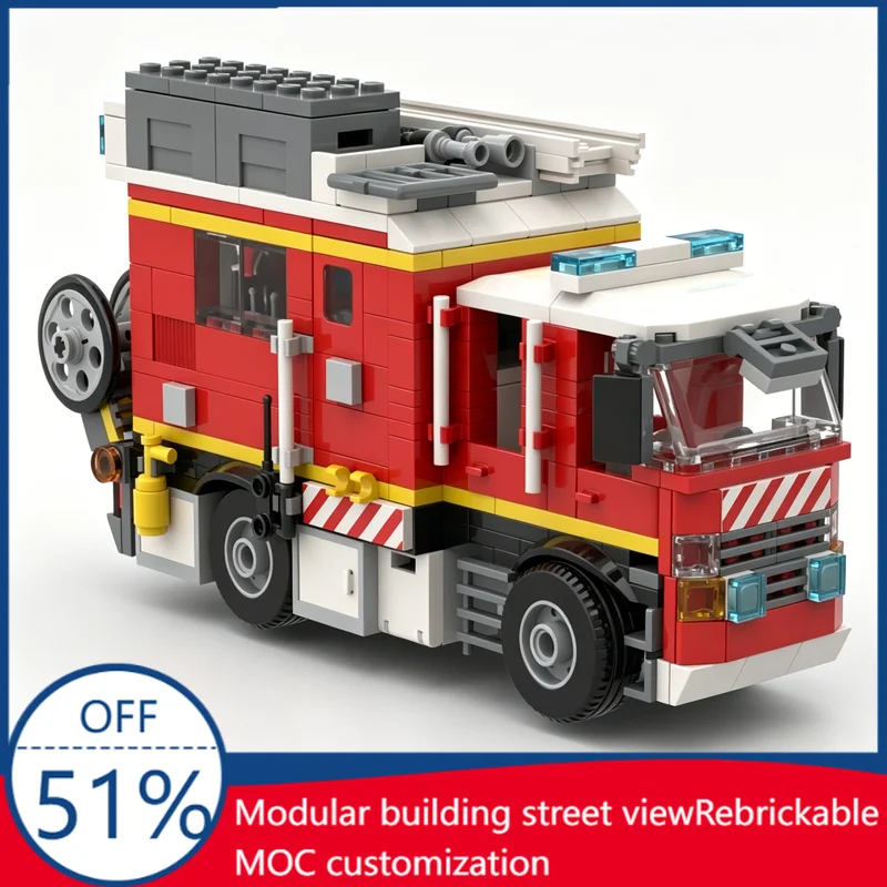 NEW 610pcs MOC Customization City Fire Truck Rescue Vehicle Model Building Blocks DIY Creative Educational Assembly Toy Gifts
NEW 610pcs MOC Customization City Fire Truck Rescue Vehicle Model Building Blocks DIY Creative Educational Assembly Toy Gifts