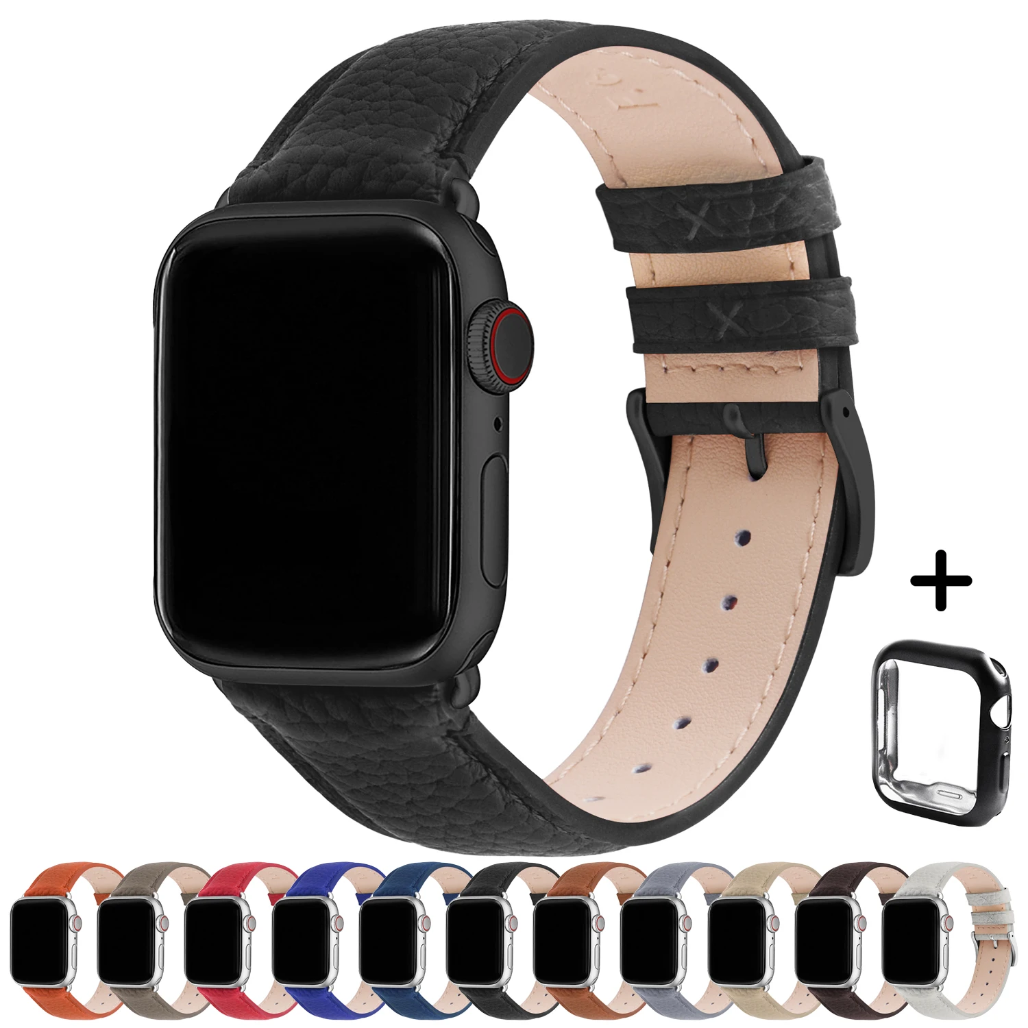 Fullmosa Leather Bands for Apple Watch Band With Case 38/40/41mm 42/44/45mm Strap for Apple Watch Series 9 8 7 6 5 4 3 2 1 SE 2
Fullmosa Leather Bands for Apple Watch Band With Case 38/40/41mm 42/44/45mm Strap for Apple Watch Series 9 8 7 6 5 4 3 2 1 SE 2