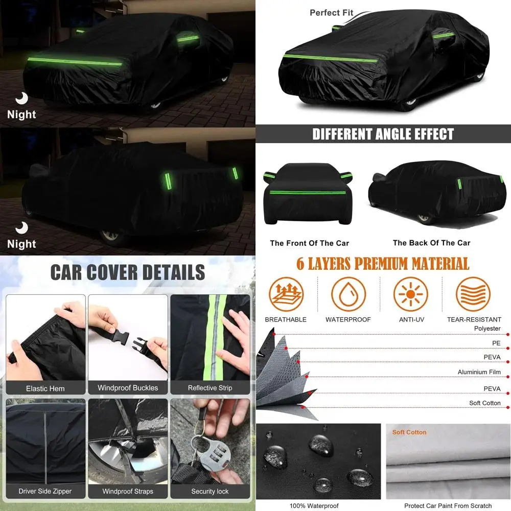 Всепогодный чехол для автомобиля из полиэстера с молнией на двери для моделей 2008-2025 годов, защита от снега, дождя, пыли, града
Всепогодный чехол для автомобиля из полиэстера с молнией на двери для моделей 2008-2025 годов, защита от снега, дождя, пыли, града