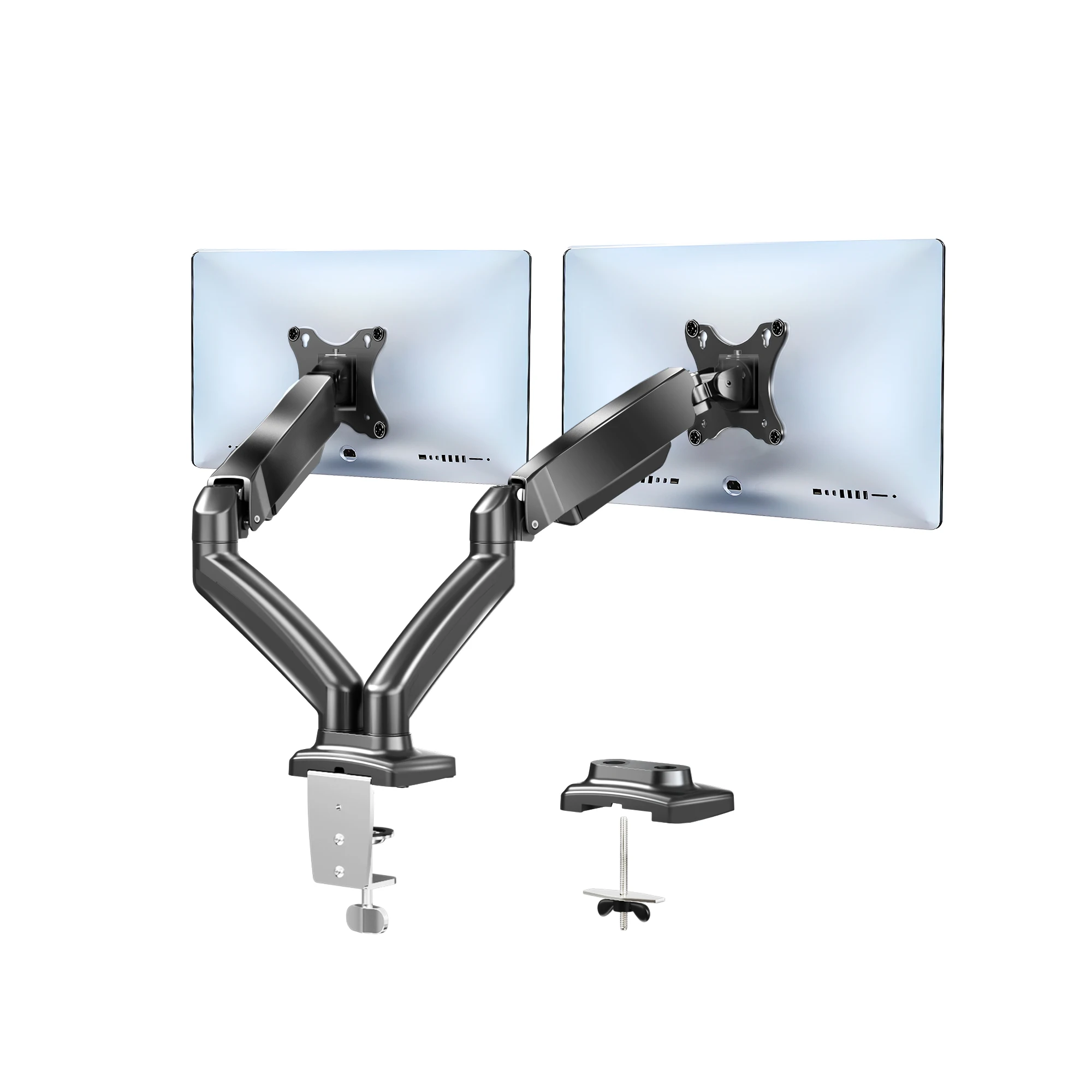 Hot sell Double Arm Bracket 13~27 Inch Desktop Standing Desk Clamp LCD LED Monitor Mount Arm for Full Movement
Hot sell Double Arm Bracket 13~27 Inch Desktop Standing Desk Clamp LCD LED Monitor Mount Arm for Full Movement