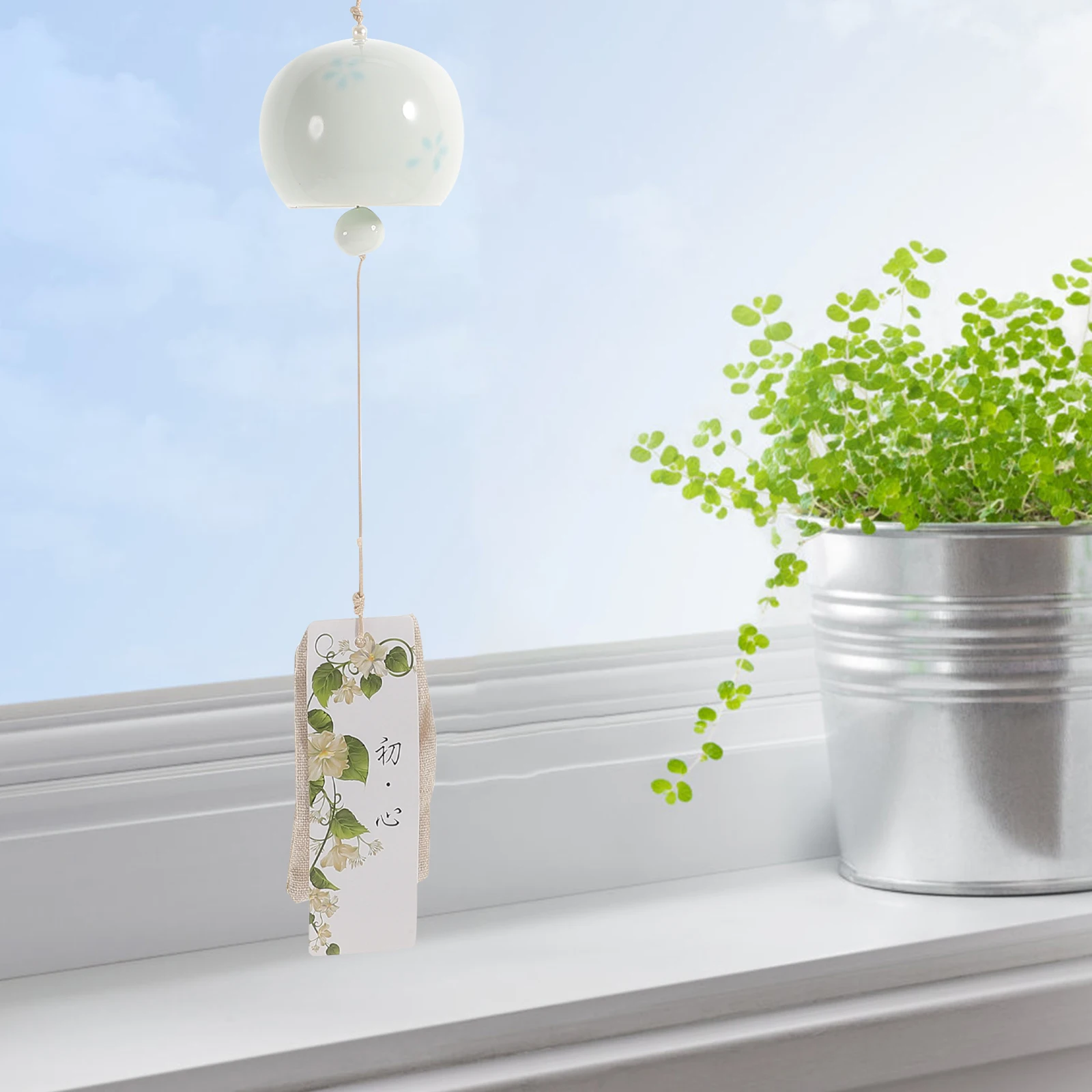 Ceramic Cherry Blossom Wind Chime Japanese Style Small Garden Outdoor Ornaments Elegant Charm Blessing Wishes Home Decorations
Ceramic Cherry Blossom Wind Chime Japanese Style Small Garden Outdoor Ornaments Elegant Charm Blessing Wishes Home Decorations