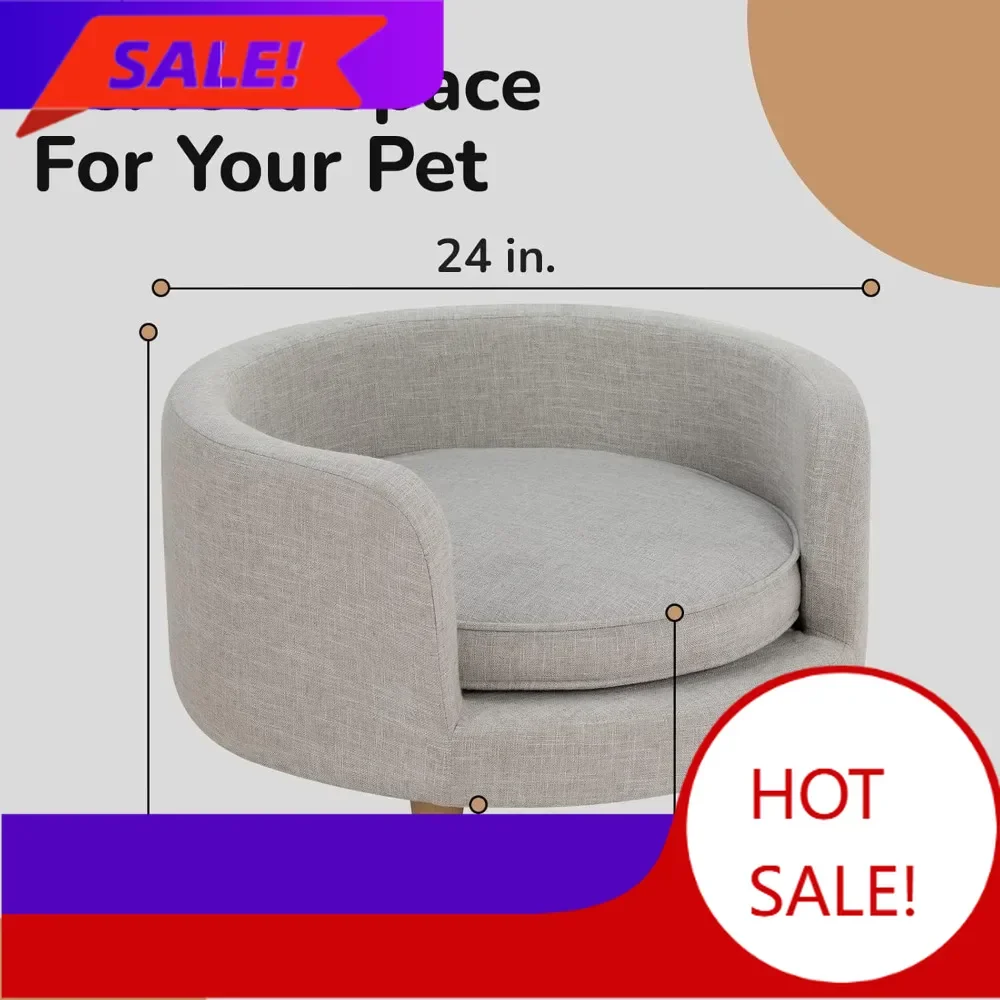 Hot salesRound Pet Sofa Bed for Small Dogs & Cats, Holds 50 Lbs, Soft Velvety Couch with Joint Support, Light Grey
Hot salesRound Pet Sofa Bed for Small Dogs & Cats, Holds 50 Lbs, Soft Velvety Couch with Joint Support, Light Grey