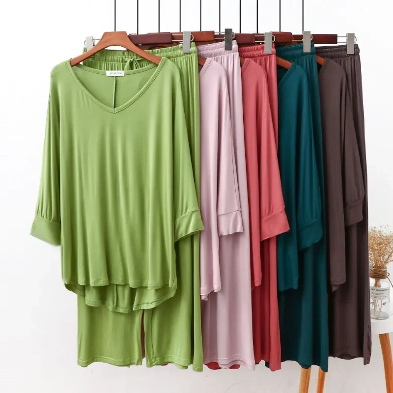 Pajama Pants Set Women's Clothing Homewear Spring Autumn Thin New Comfortable Casual Breathable Simple Loose Fit Large Size
Pajama Pants Set Women's Clothing Homewear Spring Autumn Thin New Comfortable Casual Breathable Simple Loose Fit Large Size