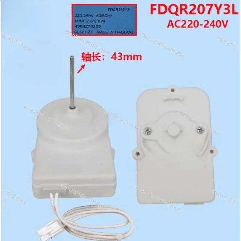 Refrigerator Fan Motor FDQR207Y3L, AC 220-240V Cooling Fan Replacement for 4364270285, 30817ZT
Refrigerator Fan Motor FDQR207Y3L, AC 220-240V Cooling Fan Replacement for 4364270285, 30817ZT