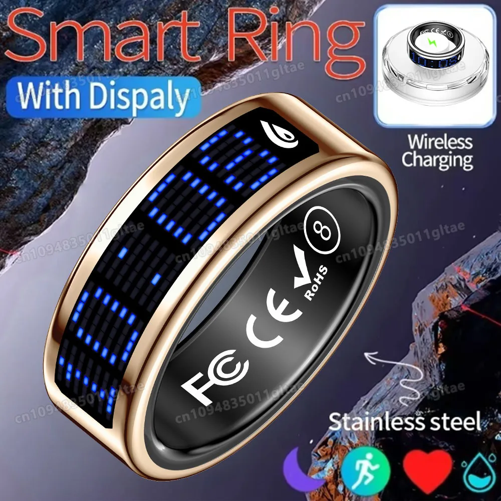 2026 Smart Ring LED Display,Men Women Couple Smartring,Heart Rate Monitor,Sleep Step Sport Tracker Waterproof Smart Praise Ring
2026 Smart Ring LED Display,Men Women Couple Smartring,Heart Rate Monitor,Sleep Step Sport Tracker Waterproof Smart Praise Ring