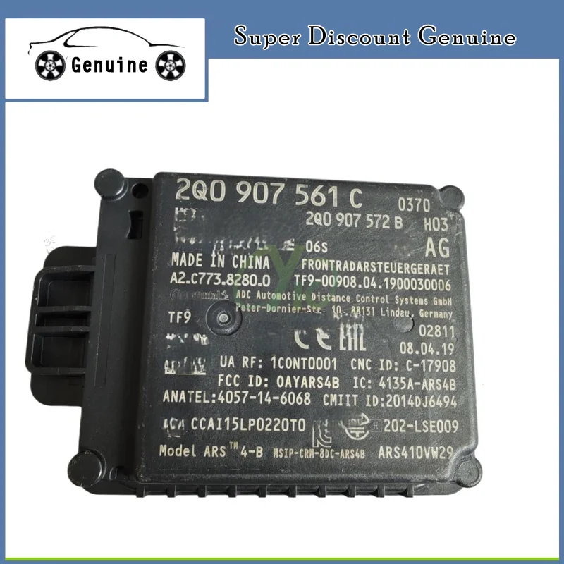 Genuine For Vw Tiguan Mk2 Polo T-roc Atlas Au-di Q2 Q2l Q3 Skoda Acc Adaptive Cruise Control Sensor Radar Probe 2q0907561c
Genuine For Vw Tiguan Mk2 Polo T-roc Atlas Au-di Q2 Q2l Q3 Skoda Acc Adaptive Cruise Control Sensor Radar Probe 2q0907561c