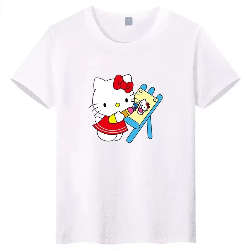 2026 Sanrio Hello Kitty Cartoon Printed Pattern Children's T-shirt Pure Comfortable and loose children's clothing
2026 Sanrio Hello Kitty Cartoon Printed Pattern Children's T-shirt Pure Comfortable and loose children's clothing