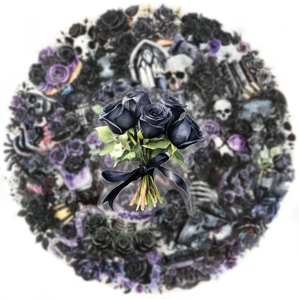 10/30/50pcs PET Transparent Cool Gothic Black Rose Skull Stickers DIY Stationery Suitcase Laptop Aesthetic Waterproof Decals Toy
10/30/50pcs PET Transparent Cool Gothic Black Rose Skull Stickers DIY Stationery Suitcase Laptop Aesthetic Waterproof Decals Toy