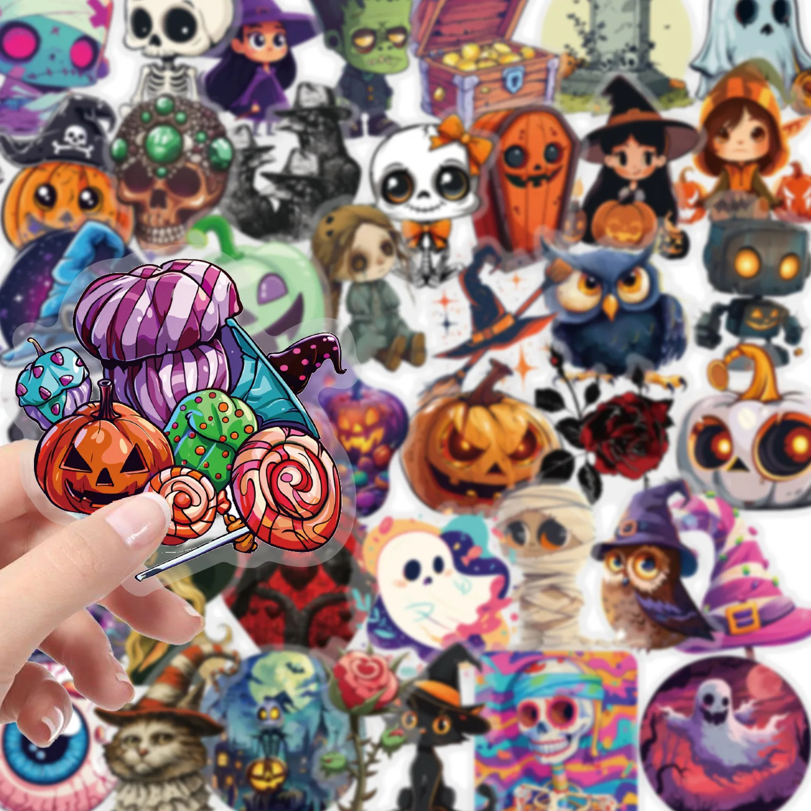 50 шт. готические наклейки на Хэллоуин, забавные наклейки с призраком и тыквой, сделай сам, канцелярские принадлежности для ноутбука, телефона, милая мультяшная наклейка
50 шт. готические наклейки на Хэллоуин, забавные наклейки с призраком и тыквой, сделай сам, канцелярские принадлежности для ноутбука, телефона, милая мультяшная наклейка