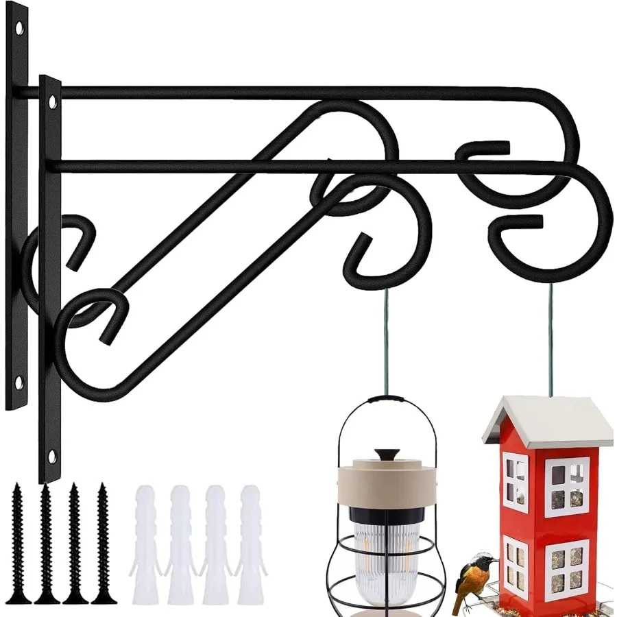 Hanging Plant Bracket 2 Pack 10inch Plant Hangers Outdoor Indoor RustProof Coated Metal Hanging Basket Hook Drative Wall Plant
Hanging Plant Bracket 2 Pack 10inch Plant Hangers Outdoor Indoor RustProof Coated Metal Hanging Basket Hook Drative Wall Plant