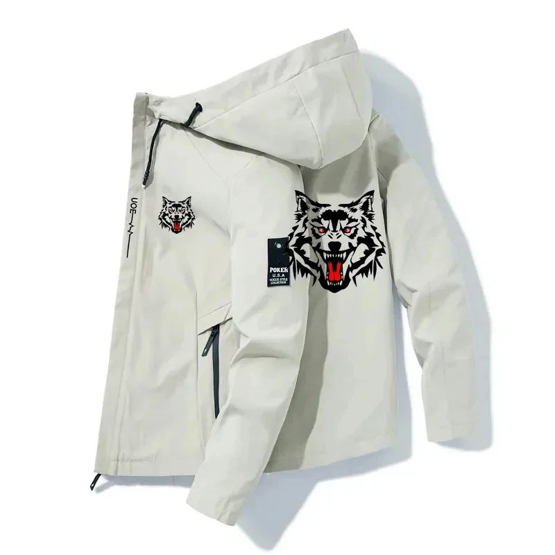 Spring and autumn fashion new jacket men's outdoor hooded leisure sports, high-end travel, camping coat.
Spring and autumn fashion new jacket men's outdoor hooded leisure sports, high-end travel, camping coat.