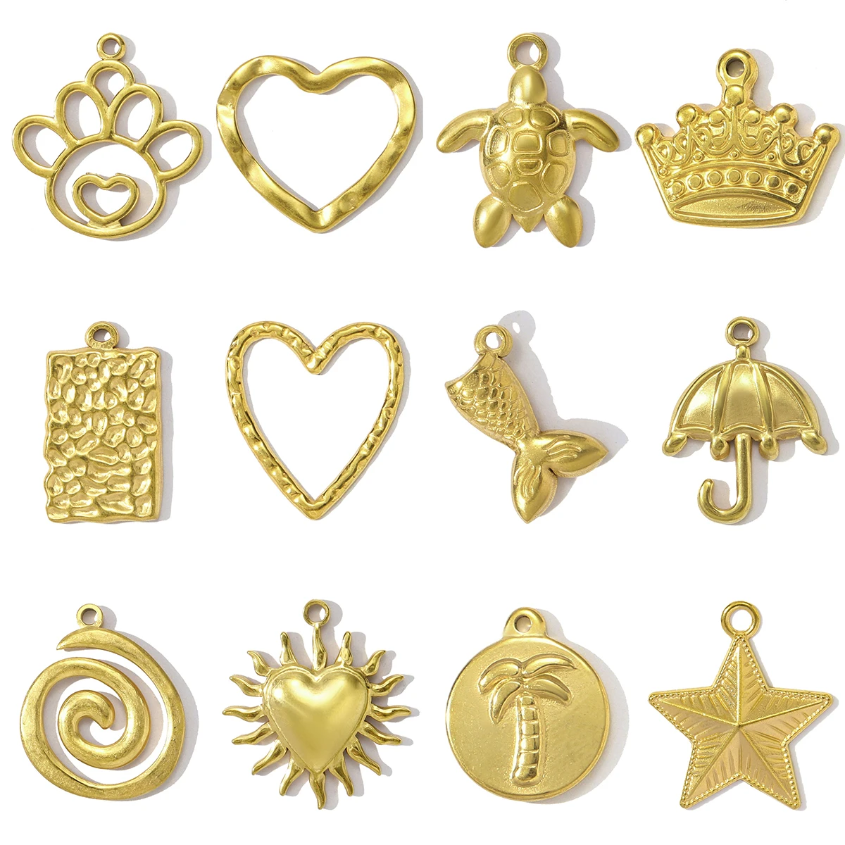 5Pcs/Lot Stainless Steel Turtle Crown Charms Heart Star Pendants For DIY Making Necklace Earring Jewelry Accessory Wholesale
5Pcs/Lot Stainless Steel Turtle Crown Charms Heart Star Pendants For DIY Making Necklace Earring Jewelry Accessory Wholesale