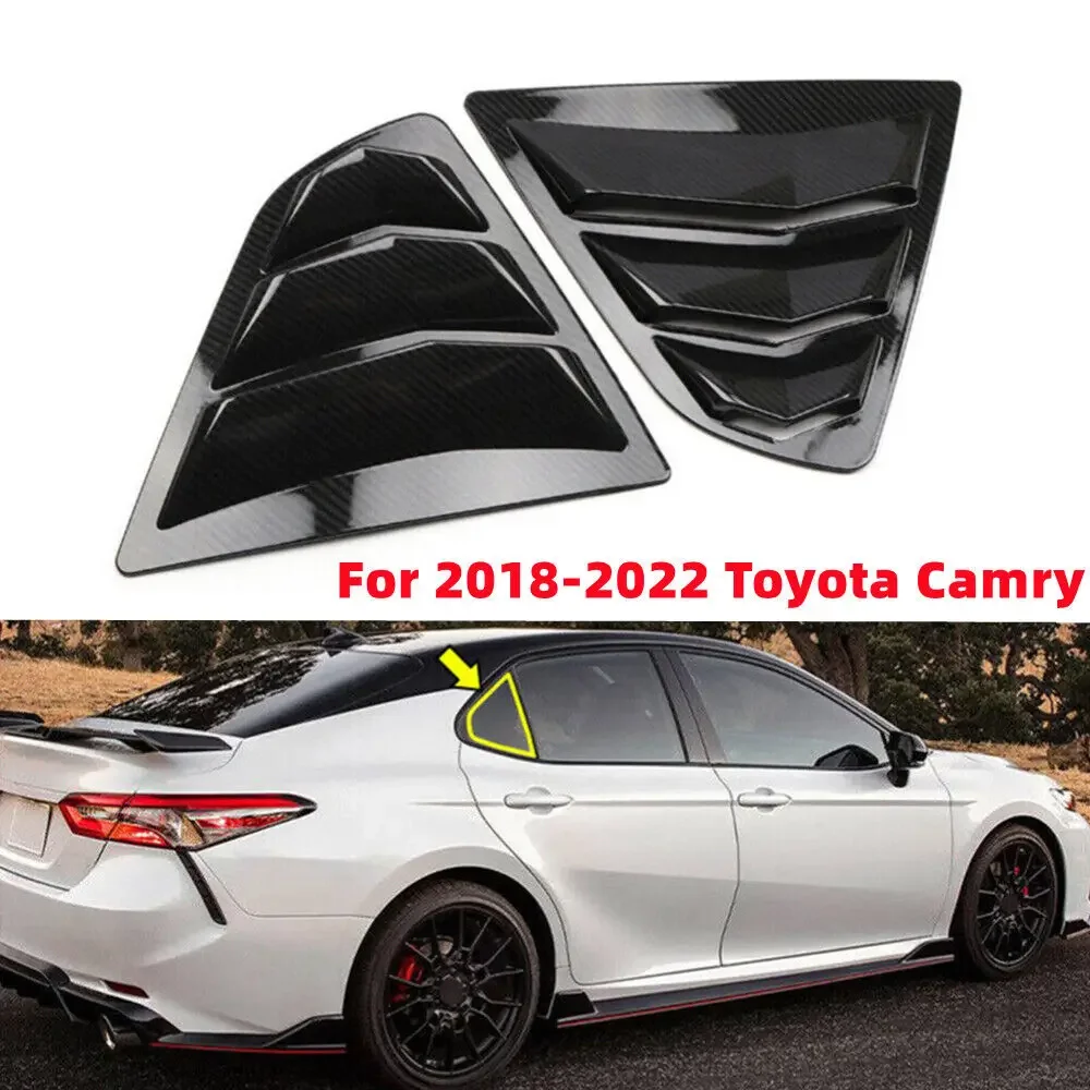 Для Toyota Camry Sedan 2018-2022 автомобильная задняя жалюзи, оконная боковая крышка, накладка, наклейка, вентиляционный совок, аксессуары из АБС-пластика из углеродного волокна
Для Toyota Camry Sedan 2018-2022 автомобильная задняя жалюзи, оконная боковая крышка, накладка, наклейка, вентиляционный совок, аксессуары из АБС-пластика из углеродного волокна