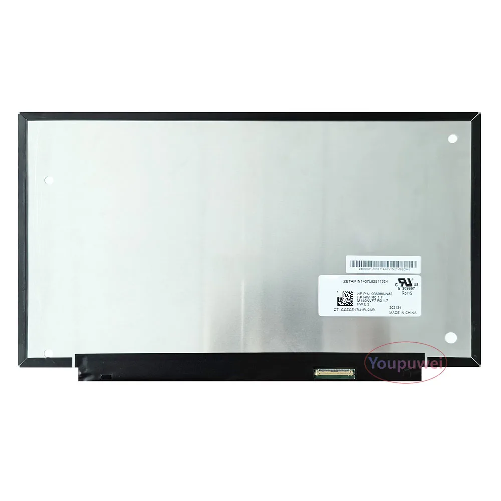 Laptop LCD Screen M140NVF7 R0 1.7 14.0-inch lcd display matrix IPS FHD 120Hz eDP 40-pins
Laptop LCD Screen M140NVF7 R0 1.7 14.0-inch lcd display matrix IPS FHD 120Hz eDP 40-pins