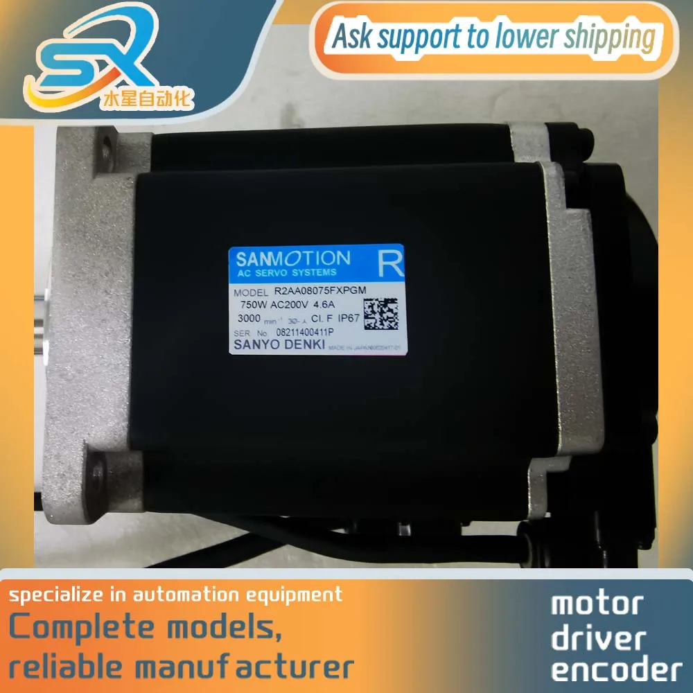 100% TEST OK Servo Motor R2AA08075FXPGM 750W Sanyo Servo Motor For Robotics
100% TEST OK Servo Motor R2AA08075FXPGM 750W Sanyo Servo Motor For Robotics