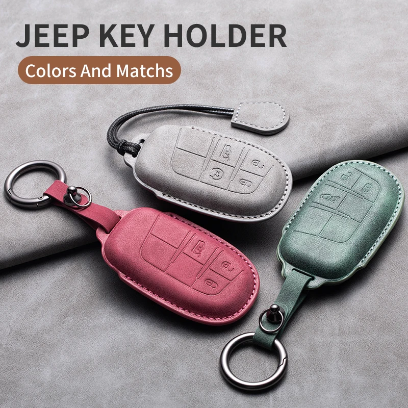 Leather Car Remote Key Cover Case Fob For Jeep Renegade Compass Grand Cherokee for Chrysler 300C Wrangler Dodge Auto Accessories
Leather Car Remote Key Cover Case Fob For Jeep Renegade Compass Grand Cherokee for Chrysler 300C Wrangler Dodge Auto Accessories