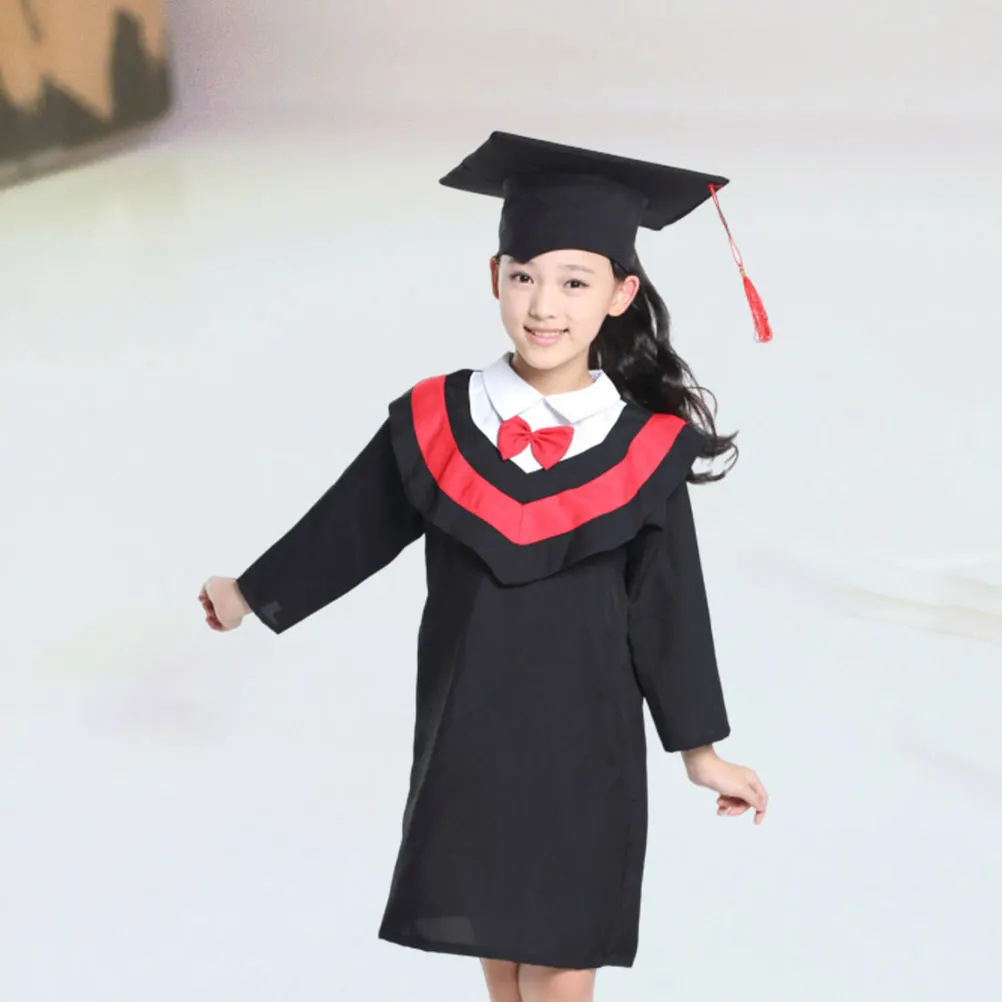 Kids Graduation Gown Hat Set Comfortable Material Tassel Cap School Bachelor Costume Role Play Props Celebrate Children Fashion
Kids Graduation Gown Hat Set Comfortable Material Tassel Cap School Bachelor Costume Role Play Props Celebrate Children Fashion