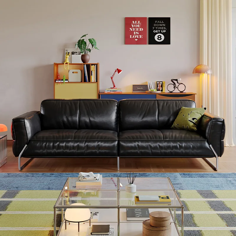 Italian retro stainless steel metal leather business meeting office sofa three people
Italian retro stainless steel metal leather business meeting office sofa three people