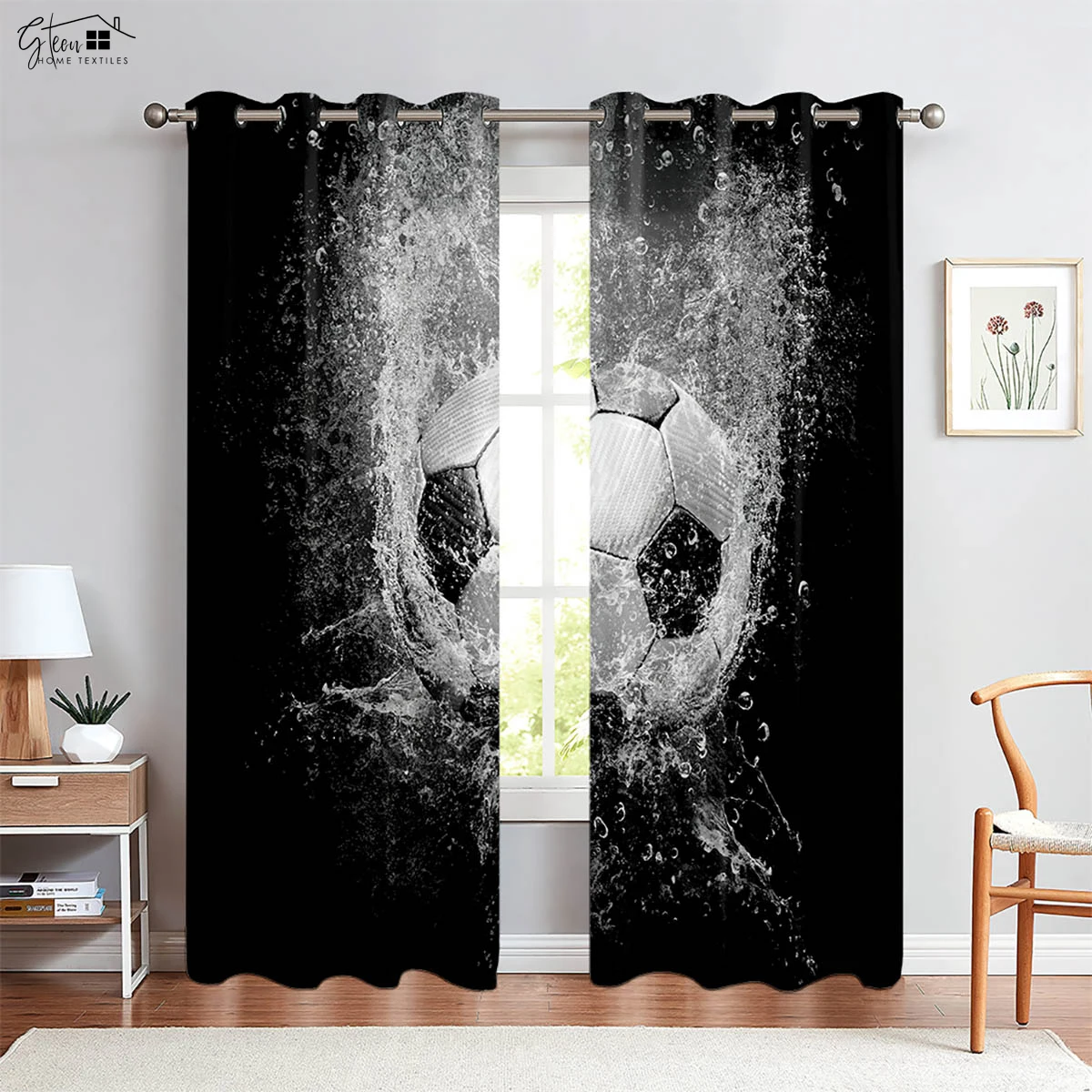 Black And White Football Sports 3d Printed Curtains For Children's Room, Bedroom, Living Room, Study Room Decorative Curtains
Black And White Football Sports 3d Printed Curtains For Children's Room, Bedroom, Living Room, Study Room Decorative Curtains