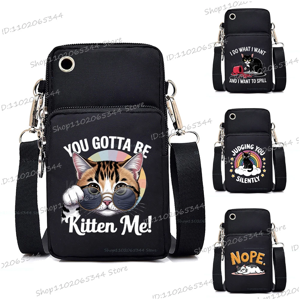 "You Gotta Re Kitten Me" Mini Mobile Phone Bag Women Men Harajuku Aminal Cat Trend Zipper Purse Casual Small Crossbody Bag
"You Gotta Re Kitten Me" Mini Mobile Phone Bag Women Men Harajuku Aminal Cat Trend Zipper Purse Casual Small Crossbody Bag