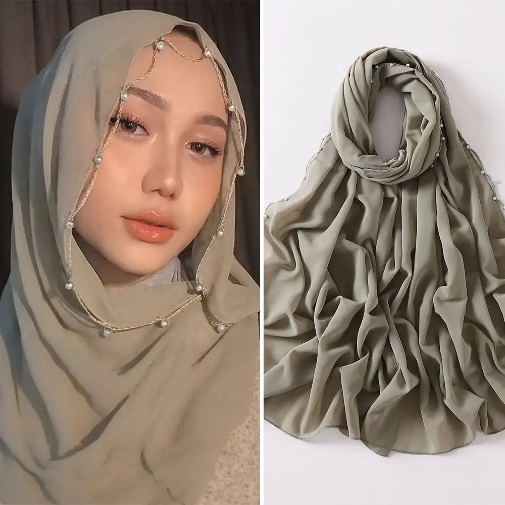 Модные бусины с кисточками, шелковая шаль, кружевной шифоновый длинный платок, жемчужное украшение, повязка на голову в малайзийском стиле для женщин
Модные бусины с кисточками, шелковая шаль, кружевной шифоновый длинный платок, жемчужное украшение, повязка на голову в малайзийском стиле для женщин