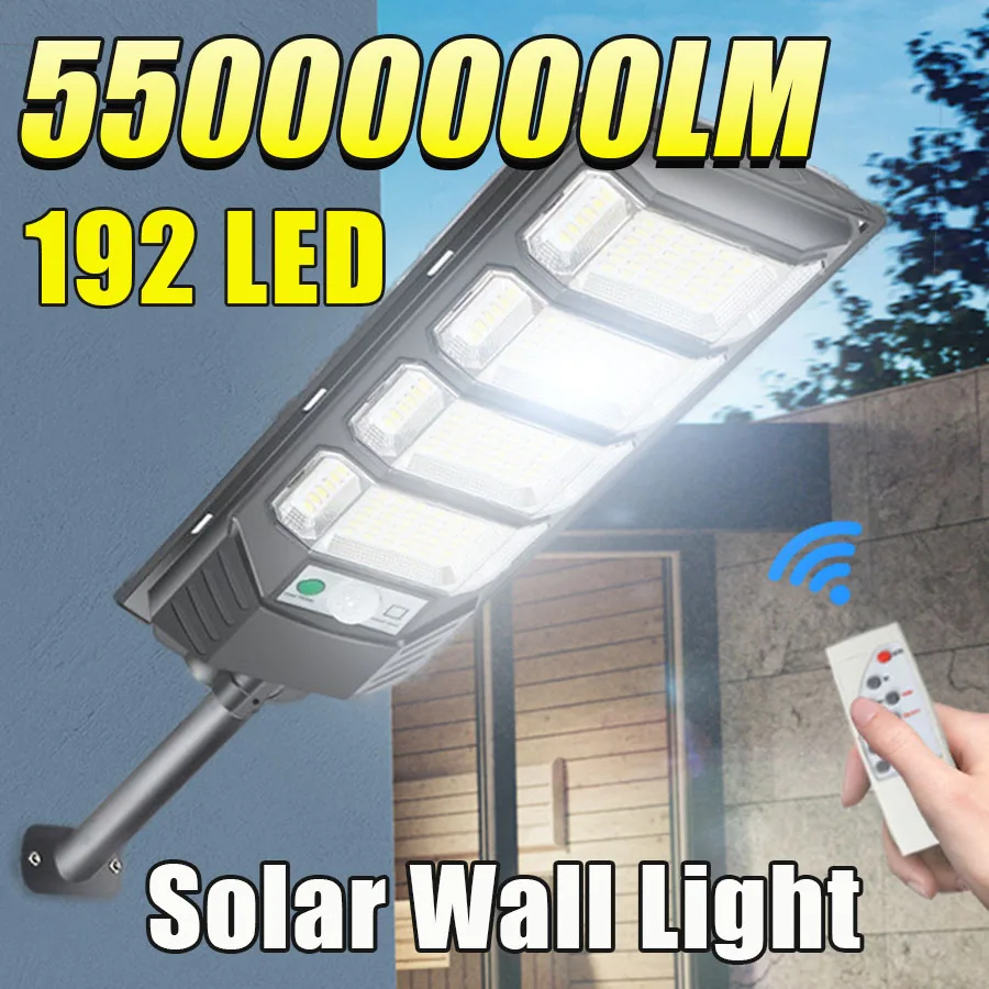 55000000LM Мощный солнечный свет, уличный водонепроницаемый аварийный уличный фонарь, датчик движения, садовое освещение, супер яркий солнечный свет
55000000LM Мощный солнечный свет, уличный водонепроницаемый аварийный уличный фонарь, датчик движения, садовое освещение, супер яркий солнечный свет