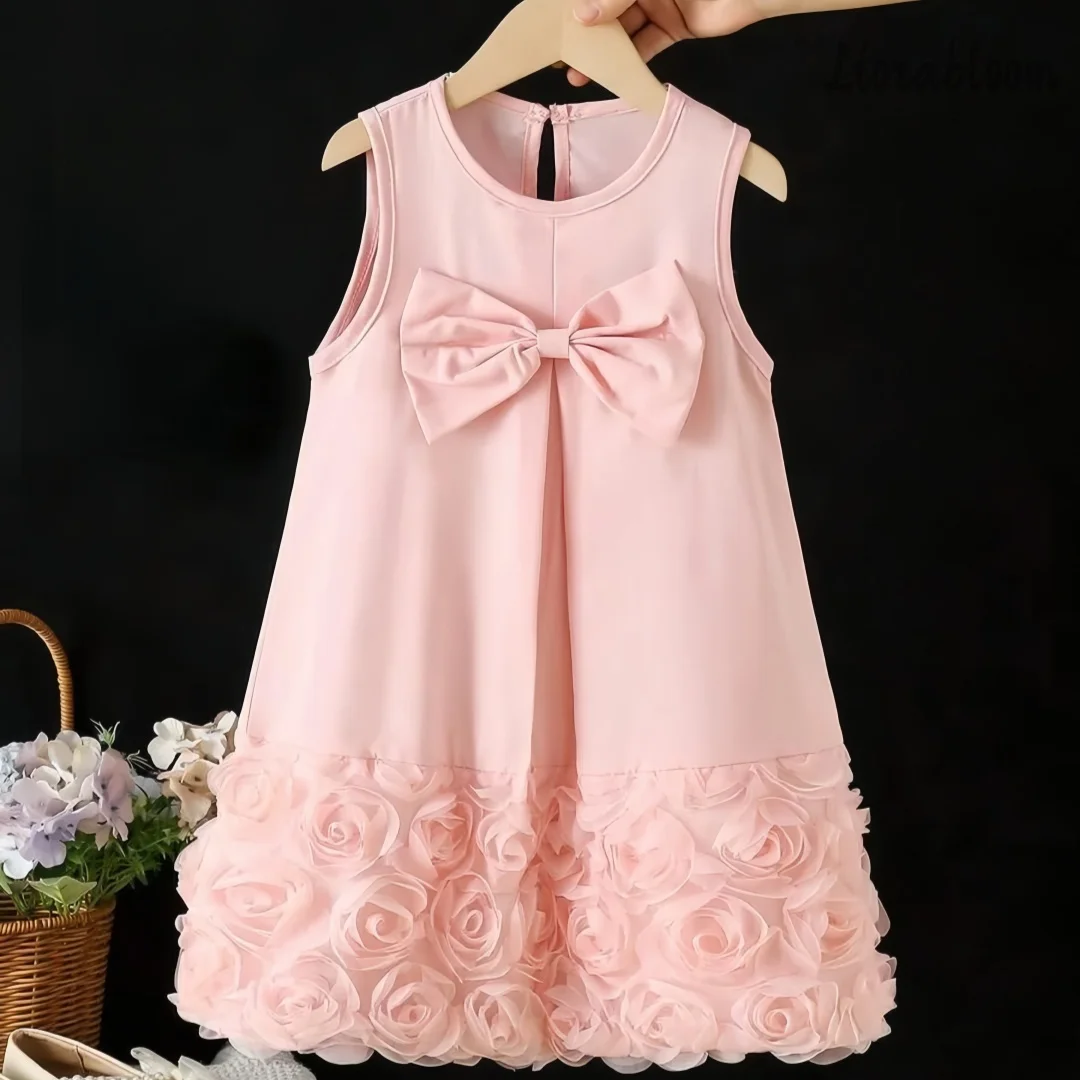 Custom Girls' Formal Dress Sleeveless Flower Girl Dress Floral Hem Women's Wedding Party Attire Dress свадебное платье
Custom Girls' Formal Dress Sleeveless Flower Girl Dress Floral Hem Women's Wedding Party Attire Dress свадебное платье