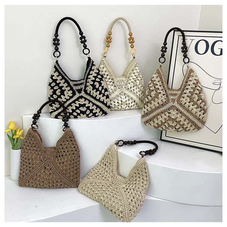 Women's bag, capacity hollow-out bag, summer messenger bag, hand-woven straw , seaside vacation beach
Women's bag, capacity hollow-out bag, summer messenger bag, hand-woven straw , seaside vacation beach
