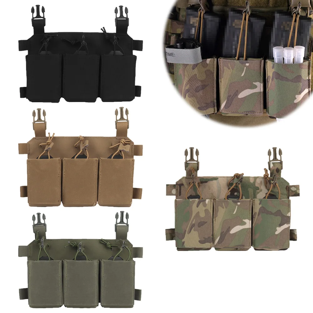 The multi-purpose three-in-one vest function pack is compatible with various magazine 5.56/7.62 accessory packs
The multi-purpose three-in-one vest function pack is compatible with various magazine 5.56/7.62 accessory packs