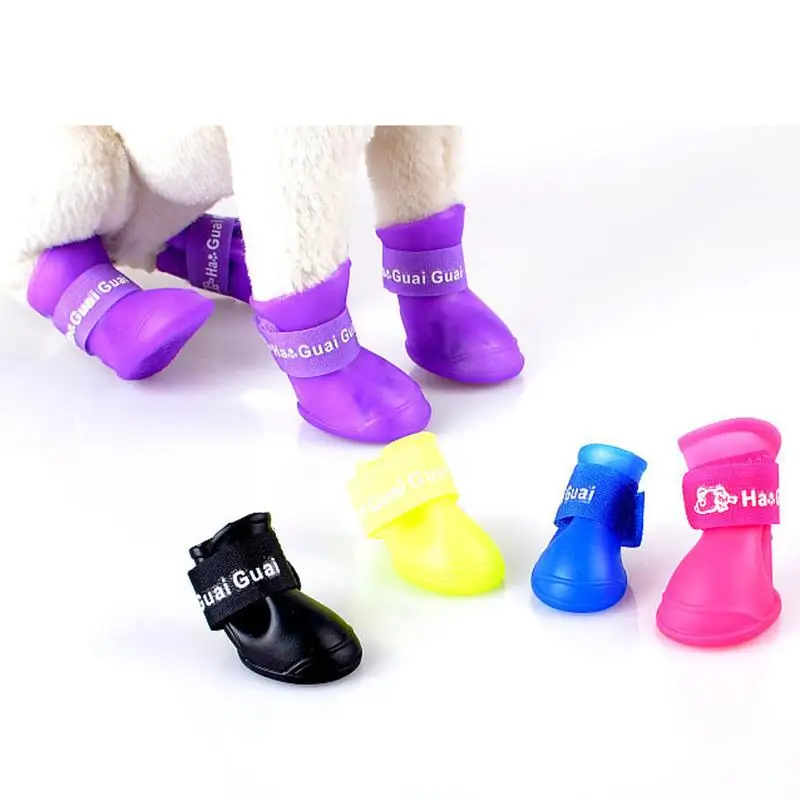 4pcs/set Dog Rain Shoes Boots Antiskid Waterproof Dog Booties Rubber Dog Cat Rain Shoes For Puppy Dog Cat S/M/L
4pcs/set Dog Rain Shoes Boots Antiskid Waterproof Dog Booties Rubber Dog Cat Rain Shoes For Puppy Dog Cat S/M/L