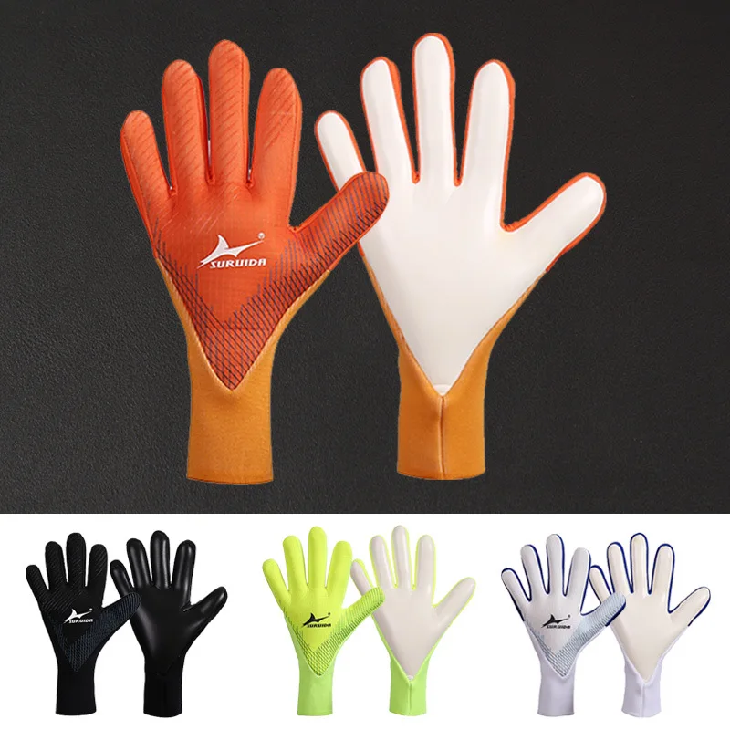 Soccer Goalkeeper Gloves Strong Adhesion Rubber Goalie Gloves Finger Protection Football Gear Children Adult Anti-Slip Gloves
Soccer Goalkeeper Gloves Strong Adhesion Rubber Goalie Gloves Finger Protection Football Gear Children Adult Anti-Slip Gloves