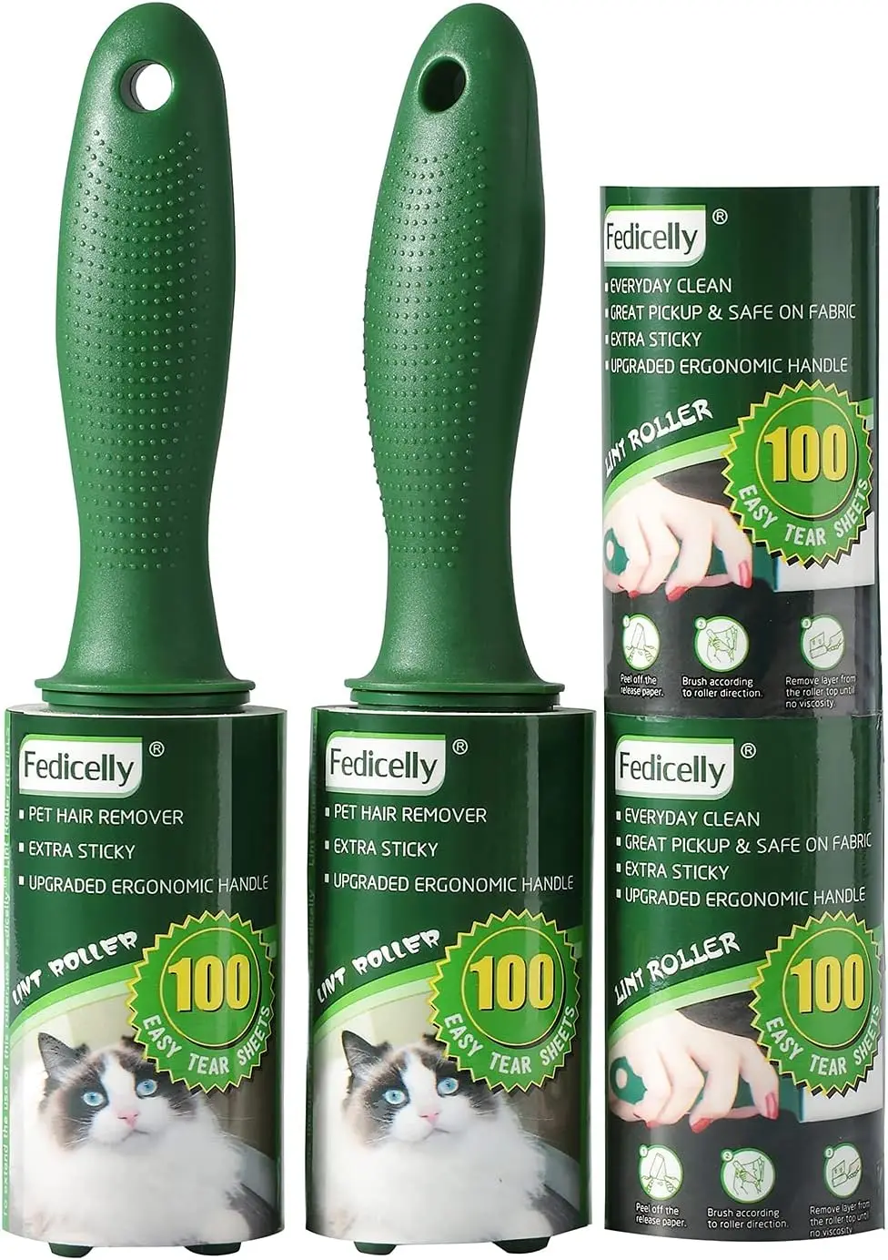 Extra Sticky Pet Hair Remover Roller for Laundry Clothes Furniture Carpet 400 Sheet Refills
Extra Sticky Pet Hair Remover Roller for Laundry Clothes Furniture Carpet 400 Sheet Refills